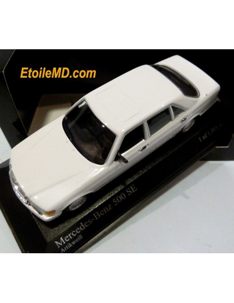 500 SE W126 blanche 1/43 Minichamps