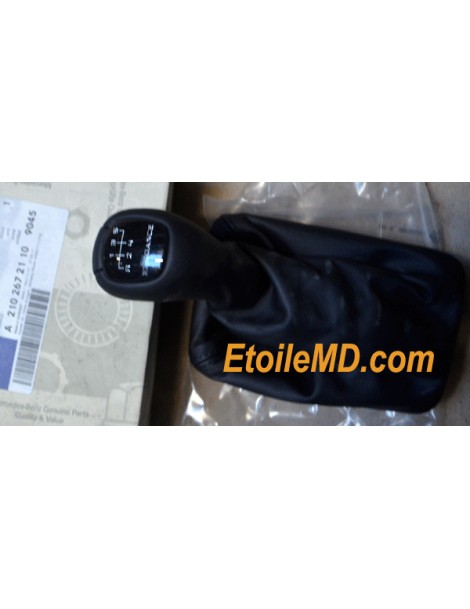 Pommeau de sélecteur de vitesse manuel pour classe E W210 élégance noir