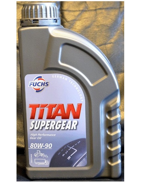 Huile pour boites de vitesses manuelles et ponts TiTAN Supergear 80W90 FUCHS 1 litre