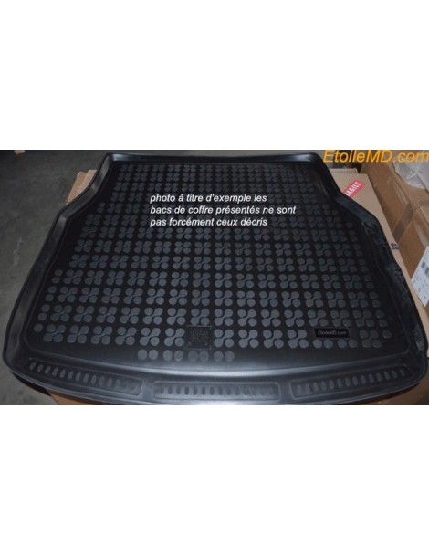 Tapis De Coffre Sur Mesure Pour Mercedes Classe C W204 (2007-2014) - Bac Plastique Antidérapant, Bordure 5 Cm | Cod. 2006 MTM